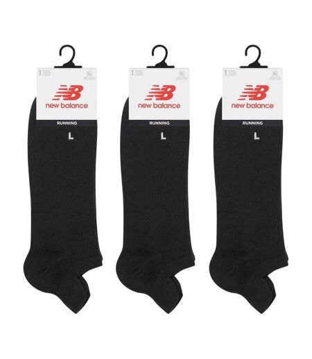 Pack Of 3  Unisex Adult Running Trainer Socks  Black New Balance