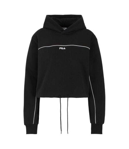 Sweat Court À Capuche Motif/style Imprimé Laagna Femme Noir Fila
