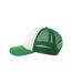 Casquette Trucker Motif/style 5 Panneaux Rapper-s Adulte Blanc Vert Atlantis-4