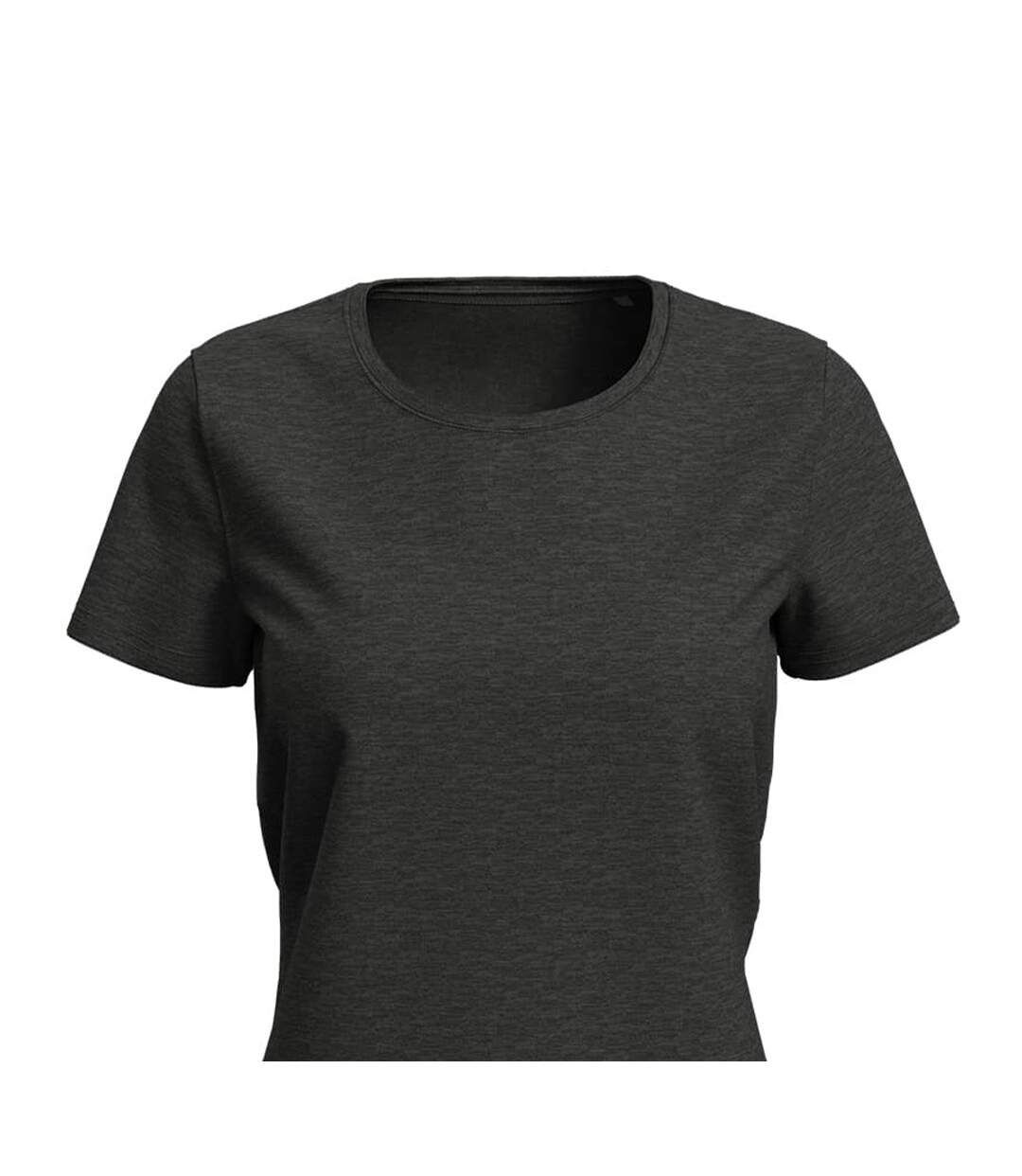 T-shirt Lux Femme Gris Foncé Chiné Stedman-2