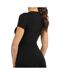 T-shirt noir femme guess mini triangle - s-2