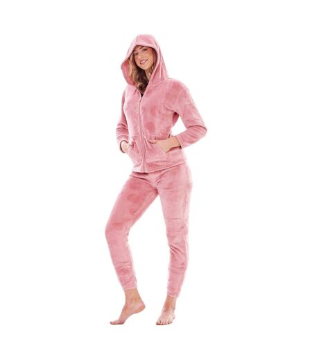Ensemble De Pyjama Long Motif/style Cœur Femme Rose Keanu