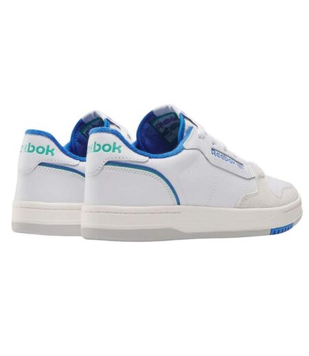 Mens Phase Court Suede Trainers White Blue Reebok