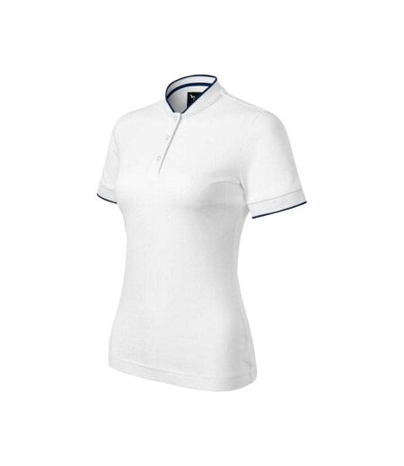 Polo Motif/style Losange Femme Blanc Malfini
