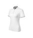 Polo Motif/style Losange Femme Blanc Malfini-3
