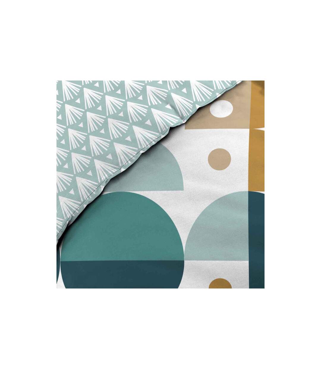 Parure de Lit 3 Pièces Dorine 260x240cm Vert-3