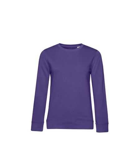 B&C Womens/Ladies Organic Sweatshirt (Radiant Purple)