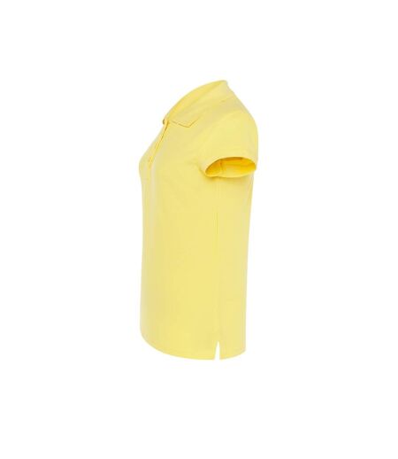 Polo Femme Jaune Clair JHK