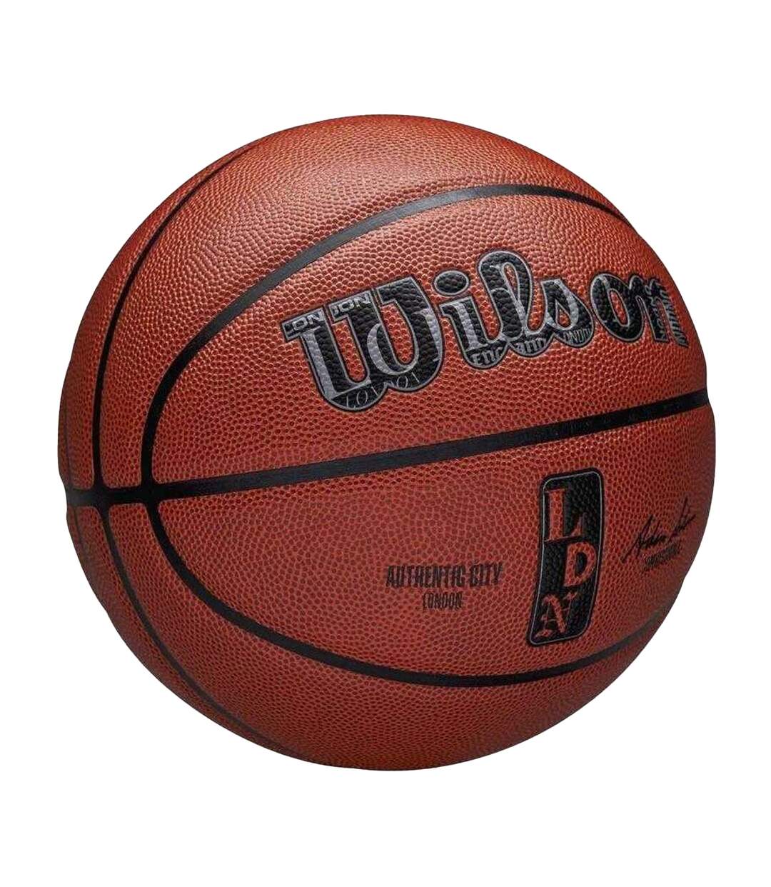 Ballon De Basket Motif/style Nba Authentic City London Taille 7 Marron Wilson-3
