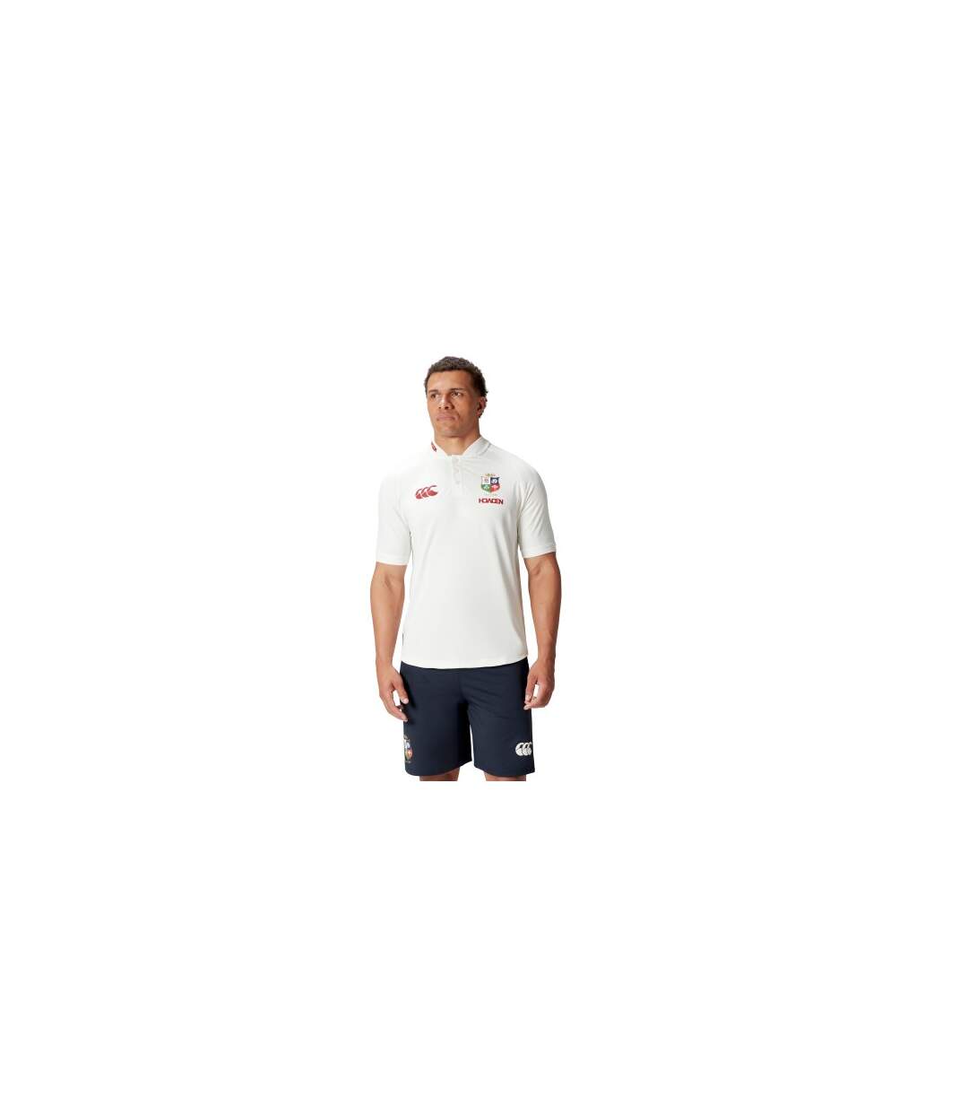 Mens 2024 British & Irish Lions Polo Shirt Egret Canterbury-1