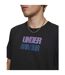 Mens Block Logo T-shirt Black Purple Under Armour-3