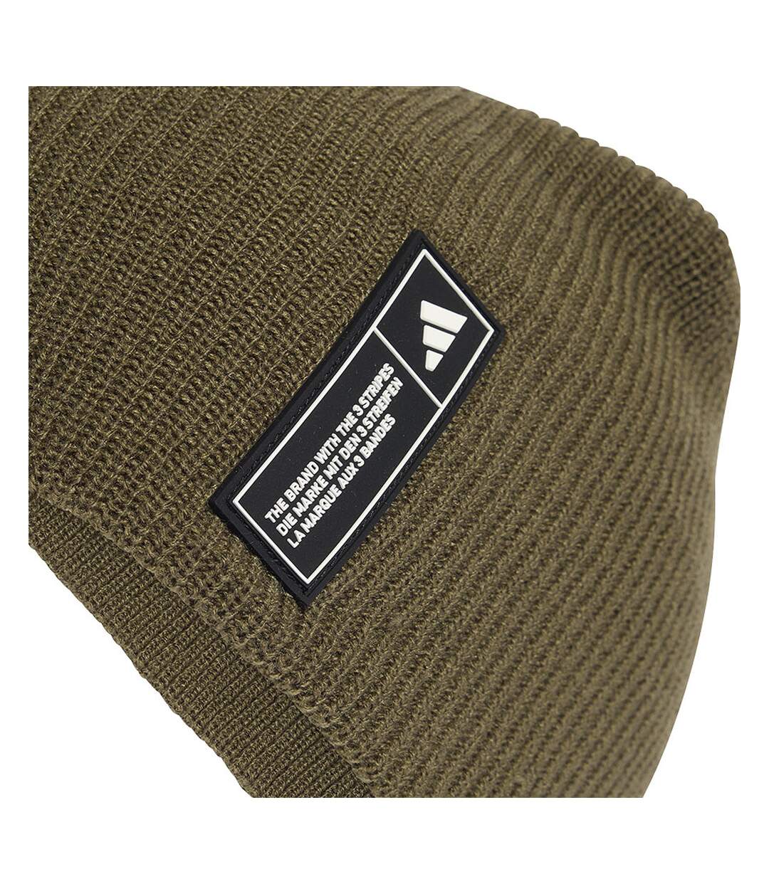 Mens Essential Label Beanie Green Adidas-4