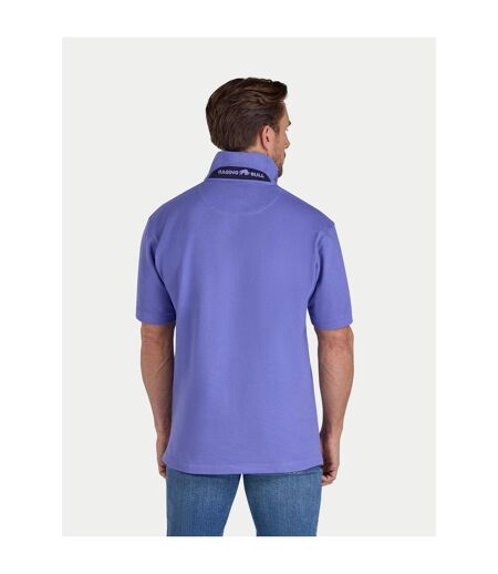 Mens Classic Organic Polo Shirt Purple Raging Bull