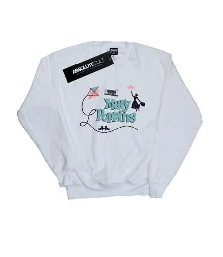 Disney Sweatshirt Mary Poppins Logo Femmes/Dames (Blanc) - UTBI12432
