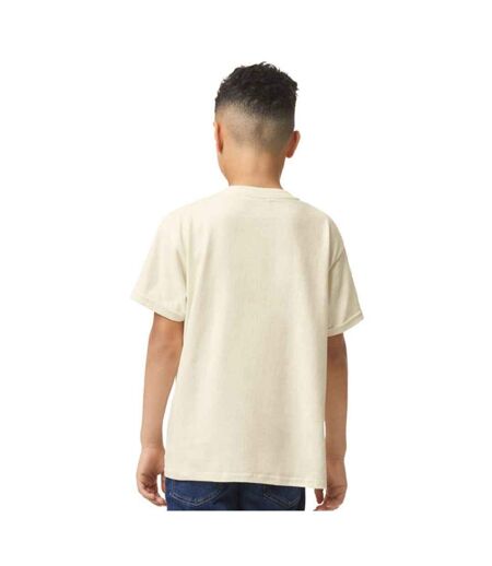 T-shirt enfant beige pâle Gildan