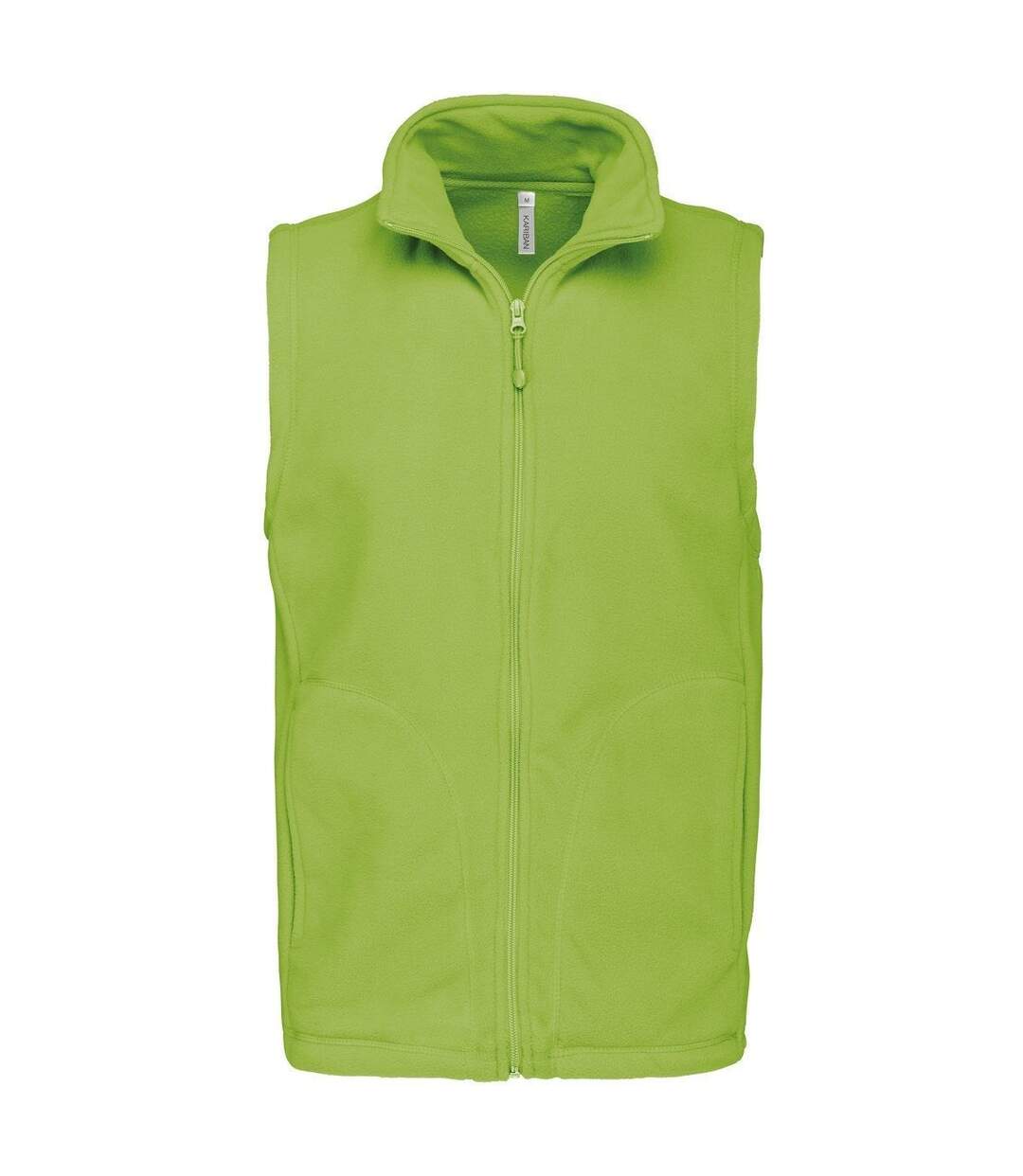 Gilet sans manches micro polaire homme - K913 - vert lime-1