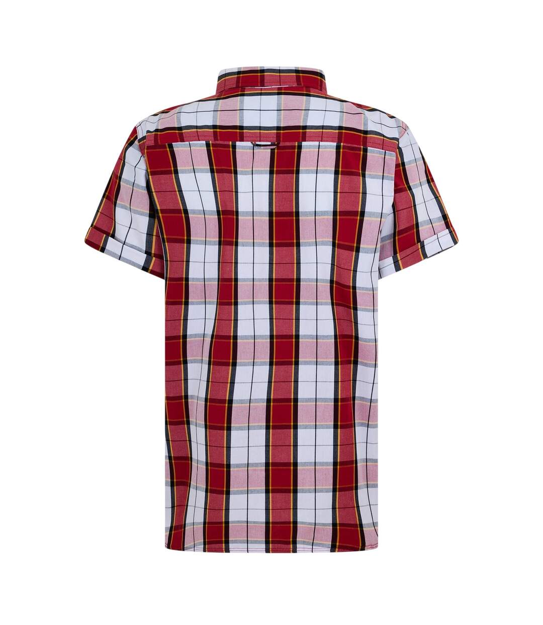 Chemise Manches Courtes Motif/style À Carreaux Homme Blanc Rouge Bench-2