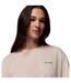 Womens/ladies Floral Oversized T-shirt Beige Columbia-3