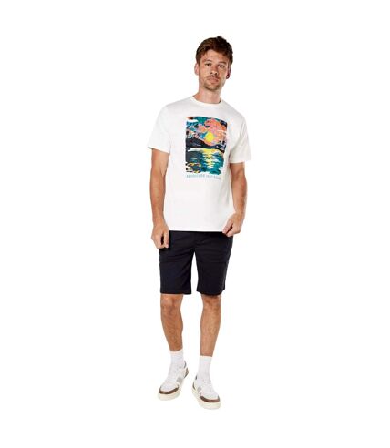 Mens adventure is calling printed t-shirt off white Maine