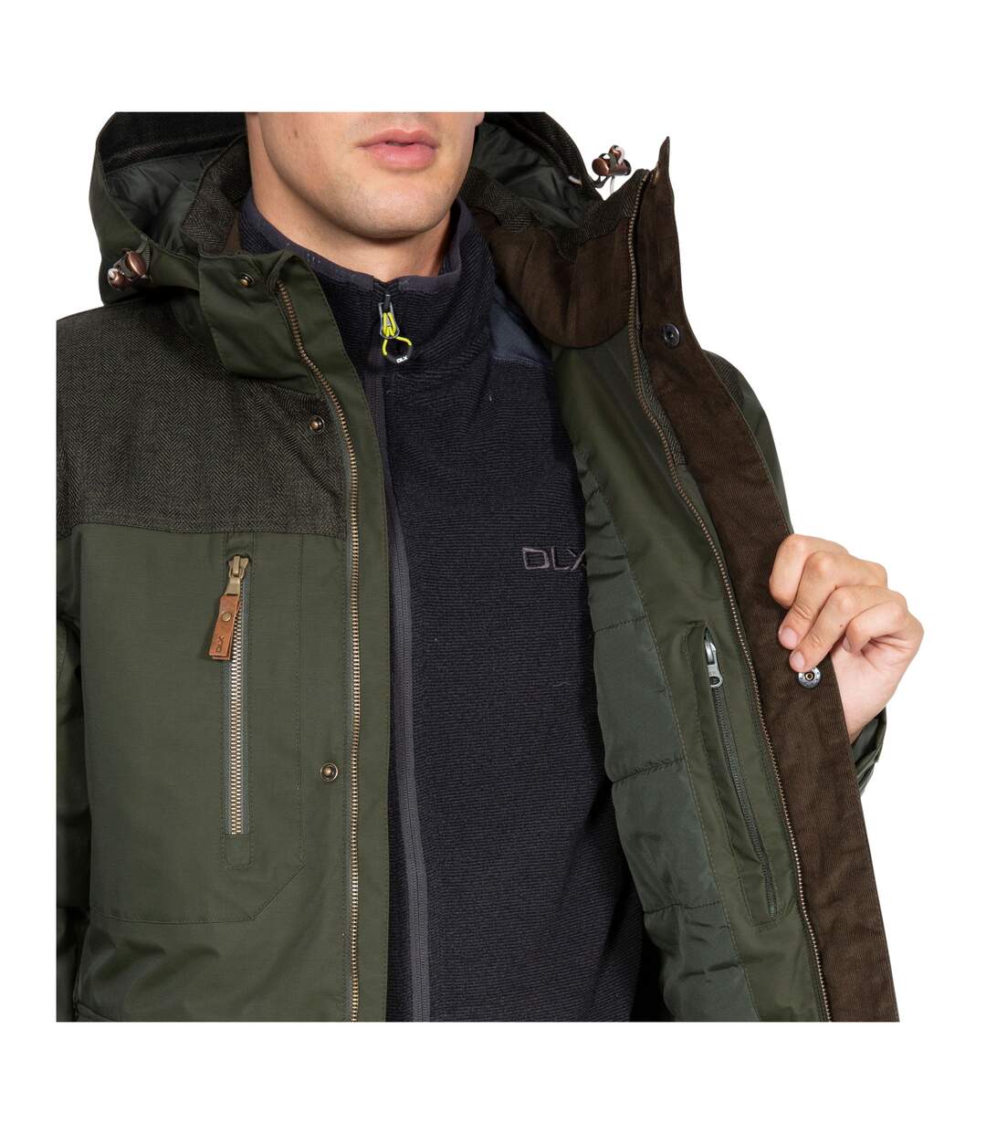 Trespass Mens Rockwell Waterproof Jacket (Olive) - UTTP4766-4