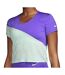T-shirt violet/vert femme nike  retro run - l-1