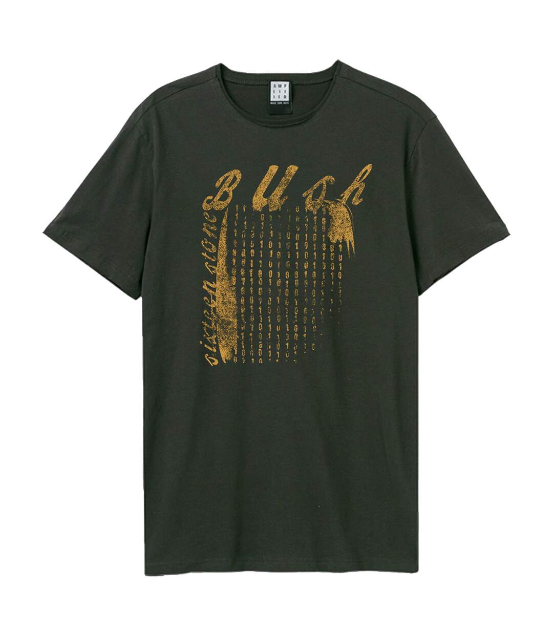 Unisex Adult 16 Stone Bush T-shirt Charcoal Amplified-1