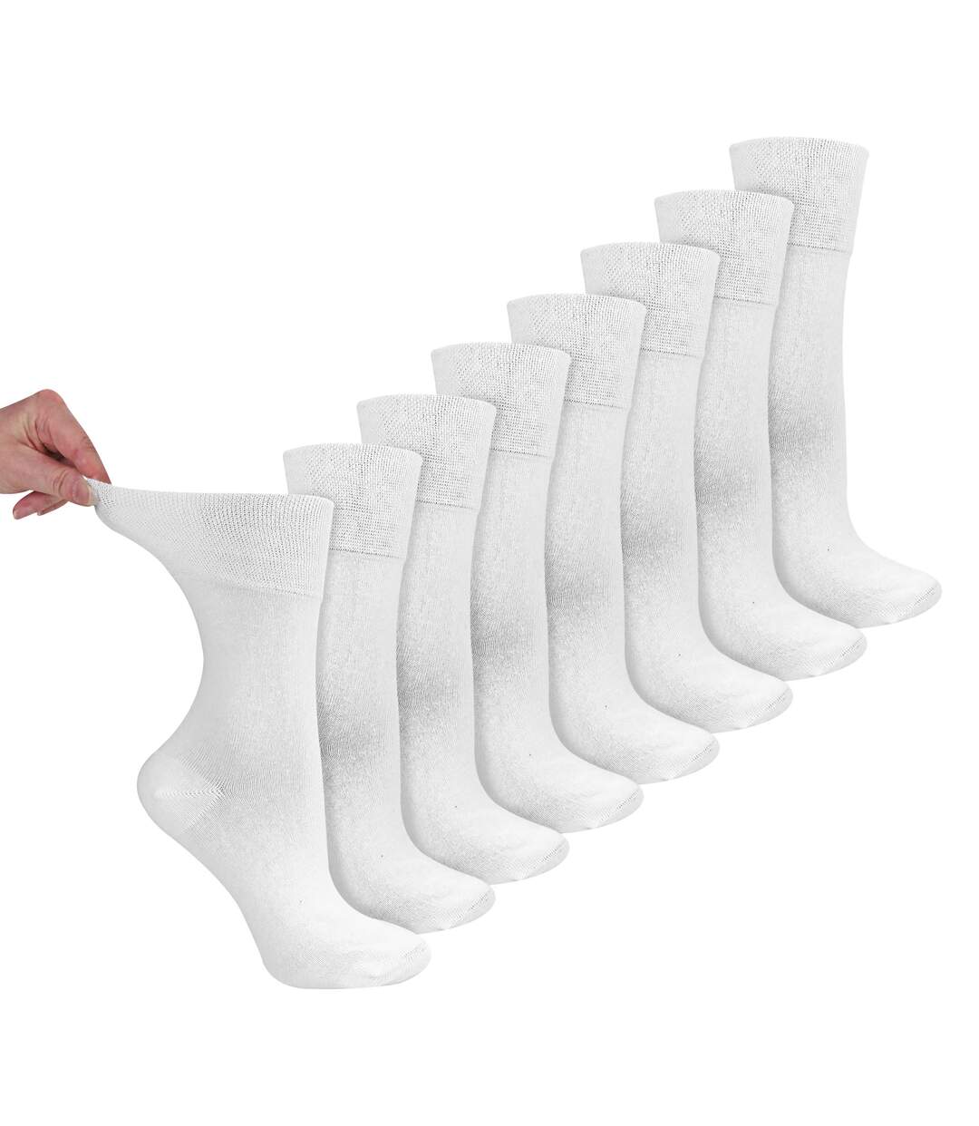 Dr.Socks - 8 Paires Chaussettes Femme Bambou Diabète | Confort Doux-1