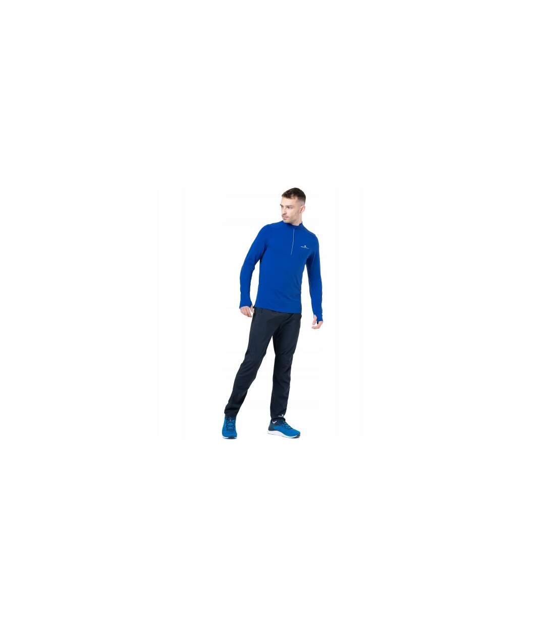 Mens Core Session Tracksuit Bottoms Black Ronhill-1