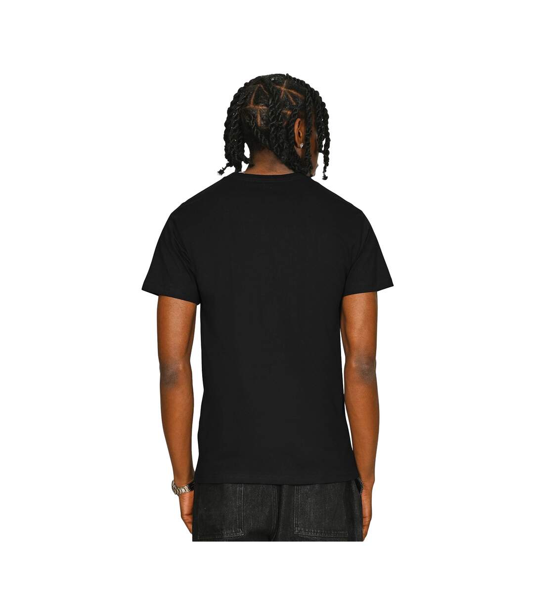 Unisex Adult Supreme Organic Combed T-shirt Black Casual Classics-2