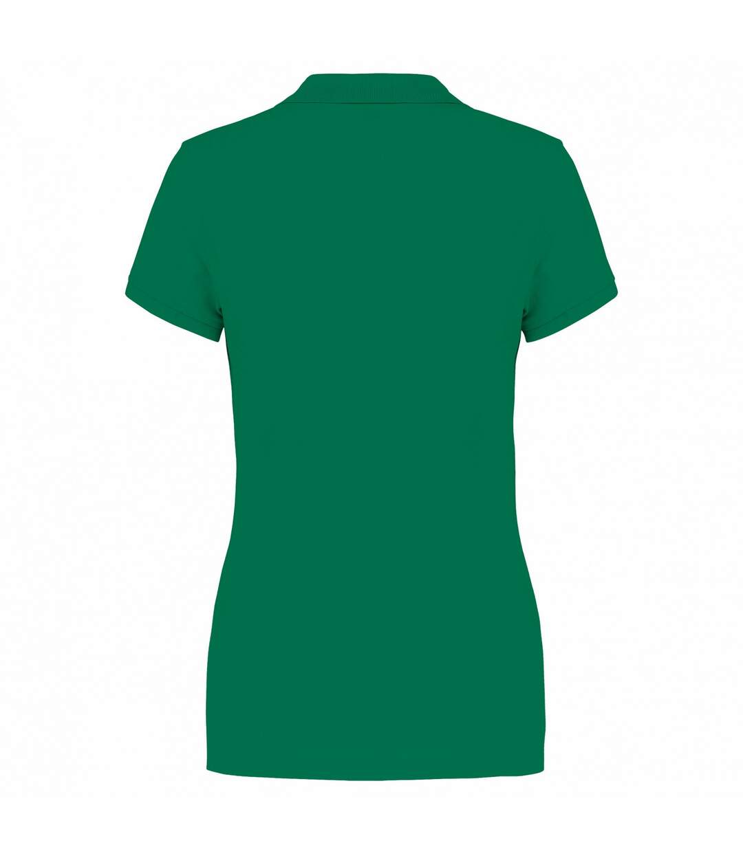 Polo femme vert kelly Kariban