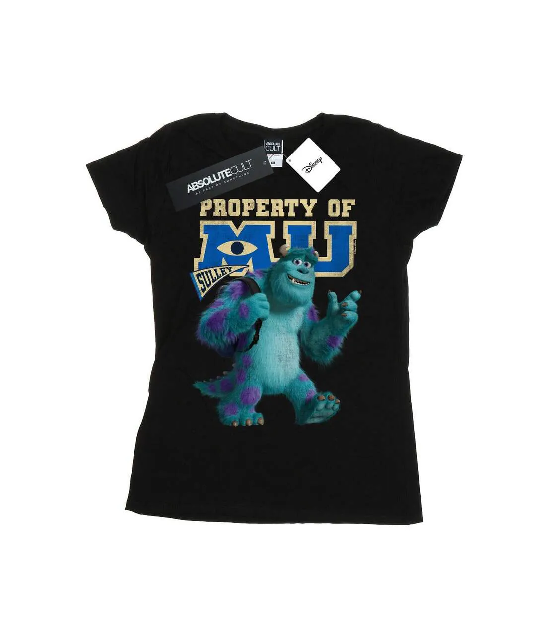 Disney Femme/Les femmes Monsters University Property Of MU Sulley - T-shirt en coton (Noir) - UTBI34067-1