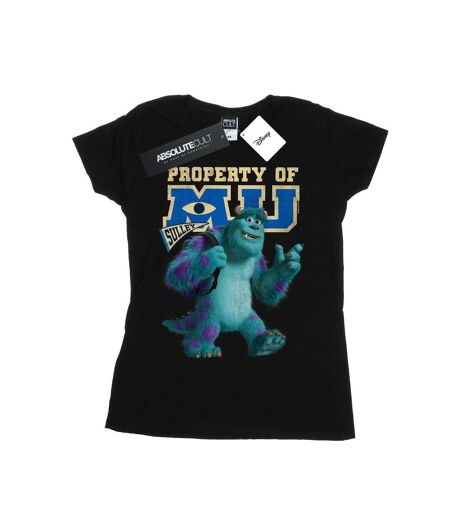 Disney Femme/Les femmes Monsters University Property Of MU Sulley - T-shirt en coton (Noir) - UTBI34067