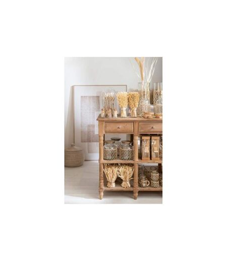 Bouteille Design Tricot 32cm Transparent & Naturel