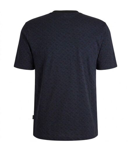 T-shirt Taut Homme Bleu Foncé Boss
