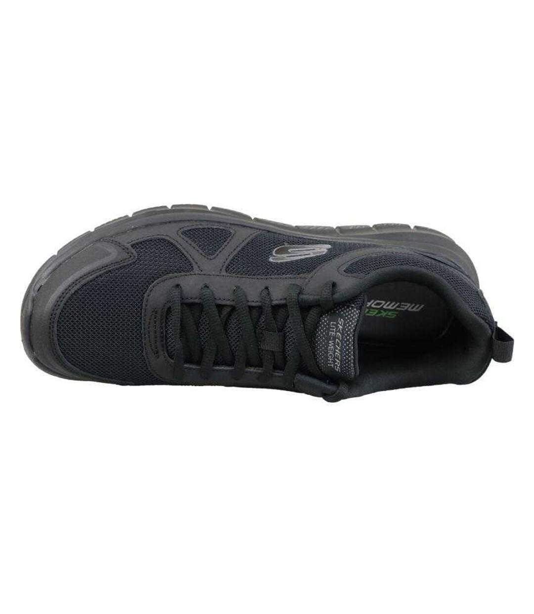 Mens Track Scloric Shoes Black Skechers-3