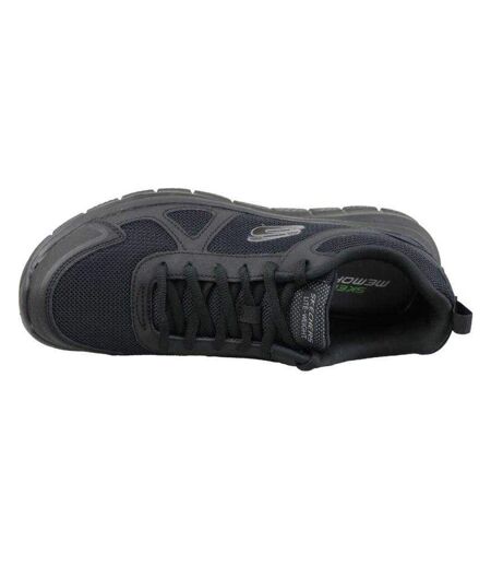 Mens Track Scloric Shoes Black Skechers