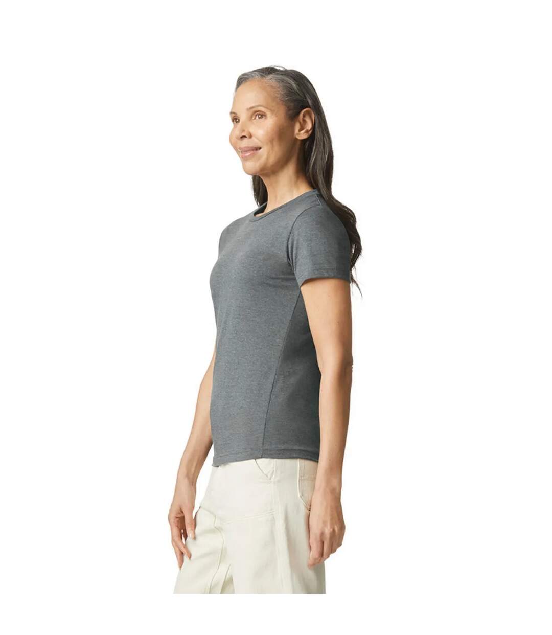 T-shirt Softstyle Femme Graphite Chiné Gildan-3