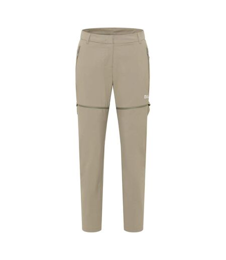 Pantalon De Randonnée Hikeout Femme Beige Gris Jack Wolfskin