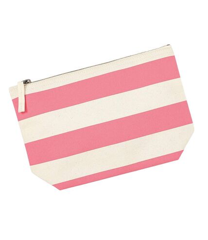 Westford Mill Nautical Accessory Bag (Natural/Pink) (One Size)