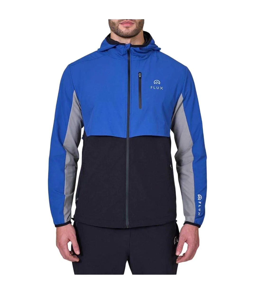 Veste À Capuche Versatility Homme Noir Bleu Foncé Flux Active-2
