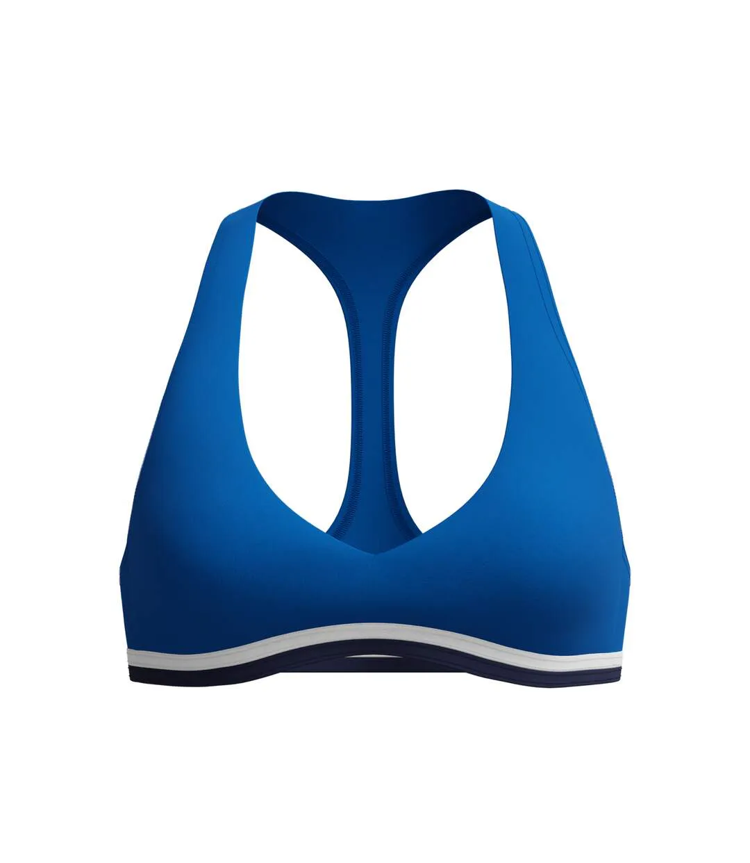 Womens/ladies Racerback Bikini Top Blue Speedo-1