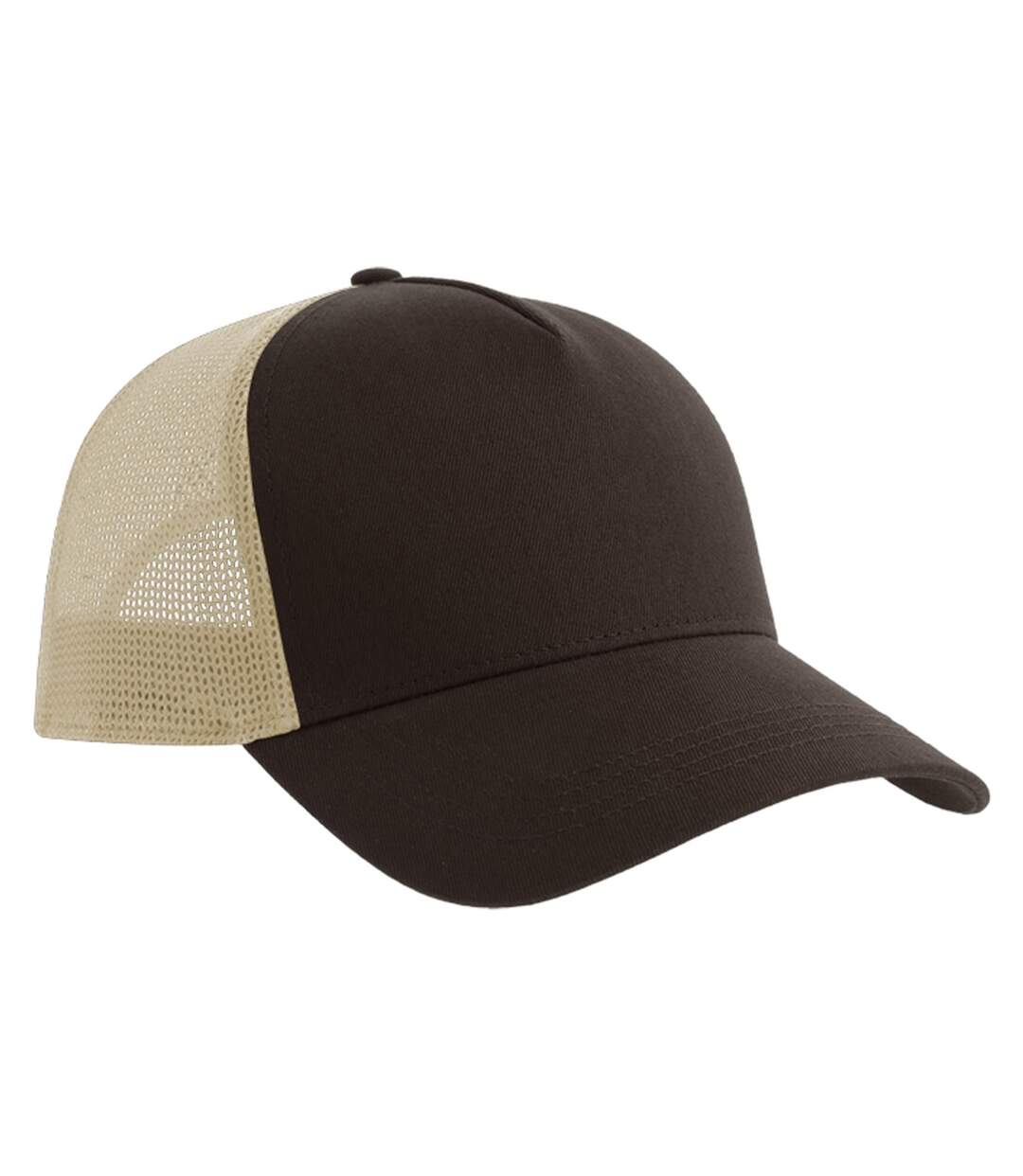 Casquette Trucker Rapper Marron Beige Gris Atlantis-2