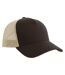 Casquette Trucker Rapper Marron Beige Gris Atlantis-2