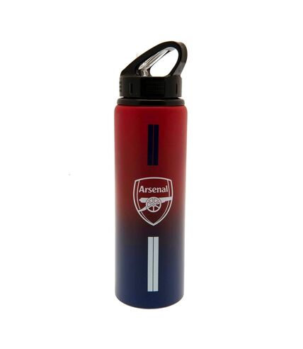 Arsenal FC Stripe Aluminum Water Bottle (Red/Black/White) (One Size) - UTTA9284