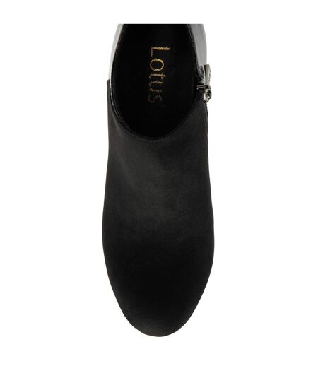 Bottines Lotus Femme Noir Verni Lotus Shoes