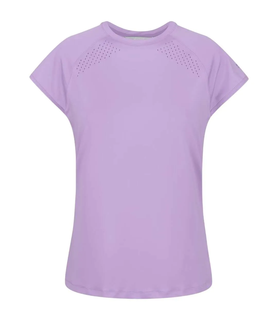 T-shirt Uni Manches Courtes Motif/style Perforé Luaza Femme Lilas Pastel Regatta-1