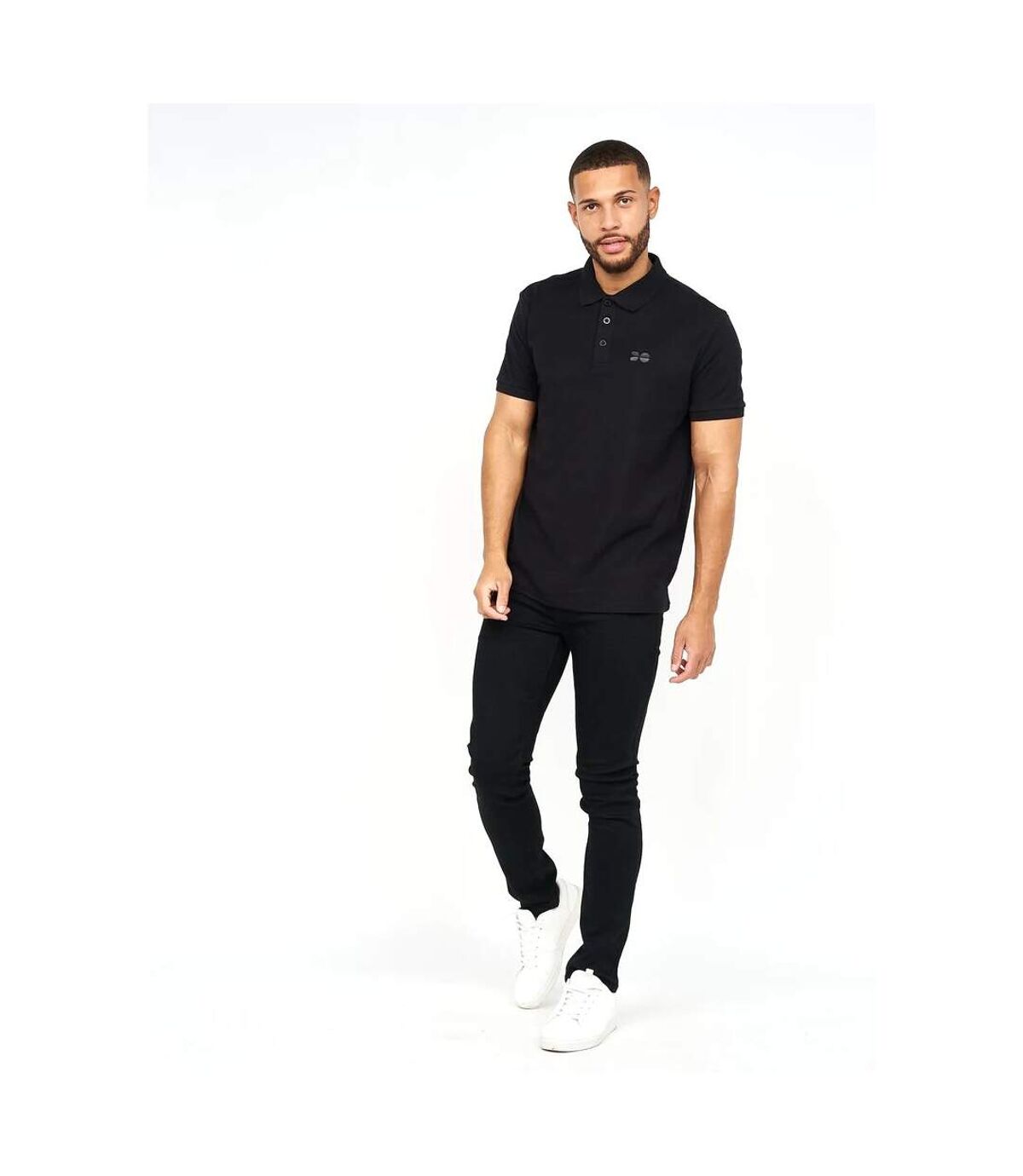 Crosshatch Mens Velmax Polo Shirt (Black)