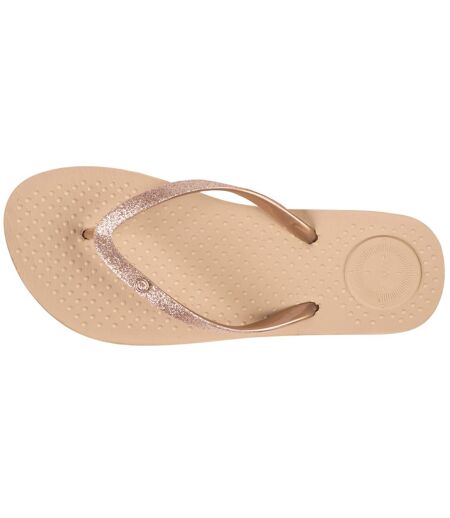 Isotoner Tongs femme tige paillettes
