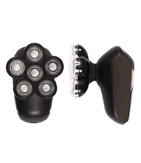Rasoir avec 6 Têtes Flottantes USB 10cm Noir