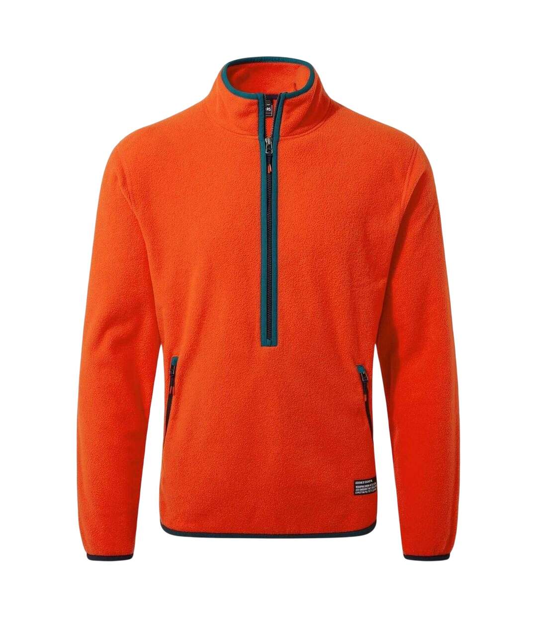 Mens Mock Neck Regular Sweatshirt Macaw Red Craghoppers-2